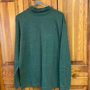 Architect Cotton/Polyester Mick Turtle Neck Top Medium Deep Green